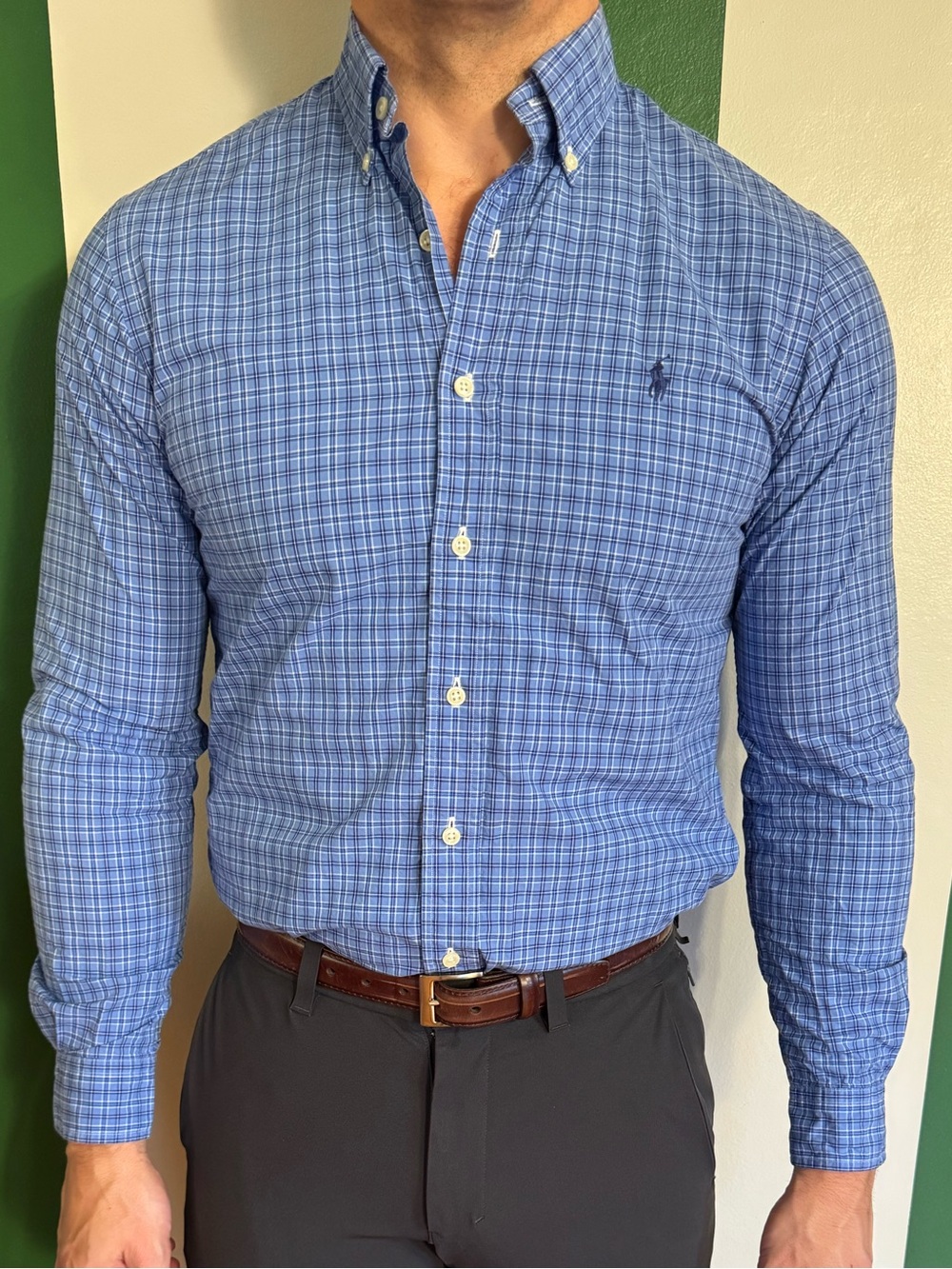 Ralph Lauren Button Down Plaid Shirt